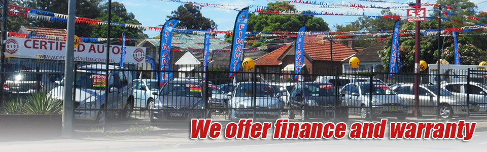 Finance and warranty available
